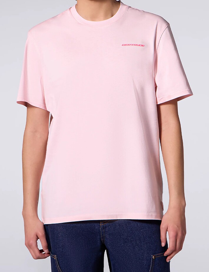 GERTRUDE T-Shirt Mixte Manches Courtes Leonce Geometry Rose - 4