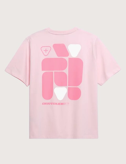 GERTRUDE T-Shirt Mixte Manches Courtes Leonce Geometry Rose - 7