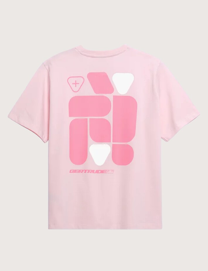 GERTRUDE T-Shirt Mixte Manches Courtes Leonce Geometry Rose - 7