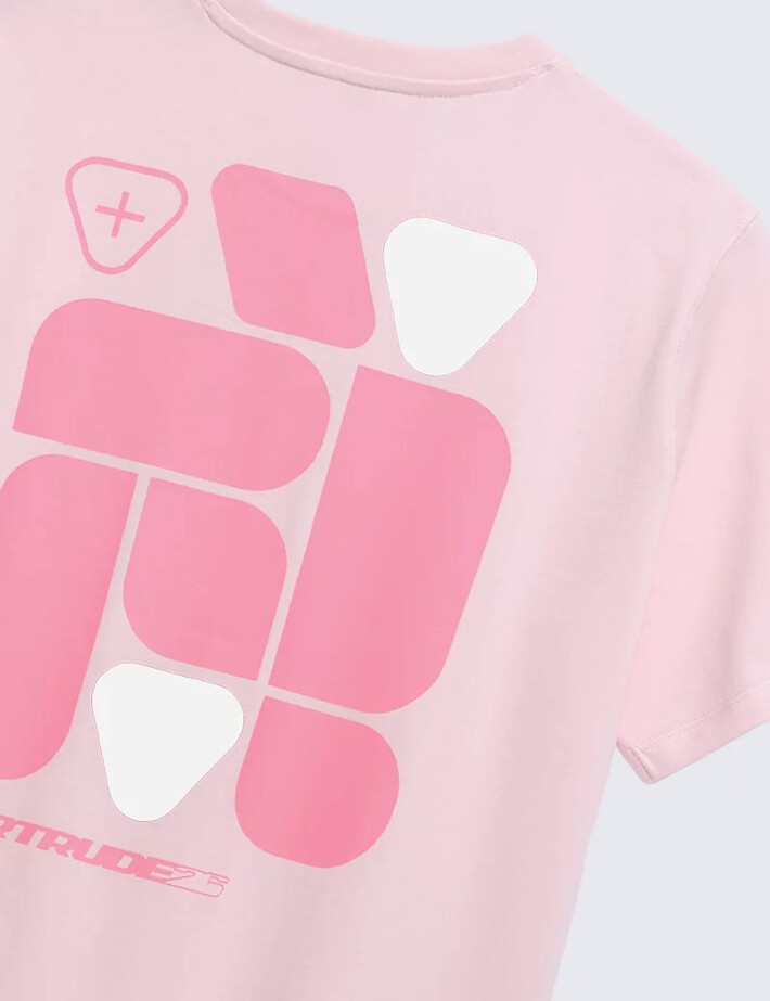 GERTRUDE T-Shirt Mixte Manches Courtes Leonce Geometry Rose - 3