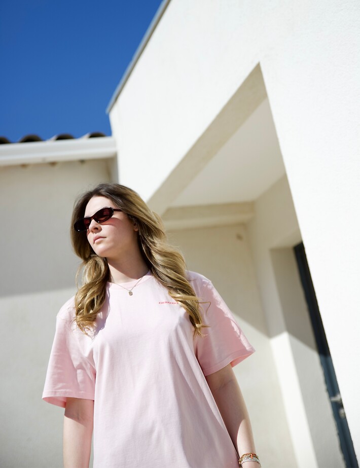 GERTRUDE T-Shirt Mixte Manches Courtes Leonce Geometry Rose - 10