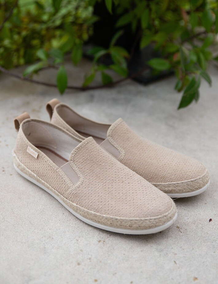 VICTORIA Espadrilles Homme Toile Bamba Beige - 6