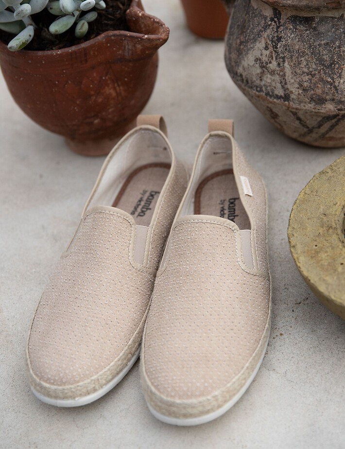 VICTORIA Espadrilles Homme Toile Bamba Beige - 7