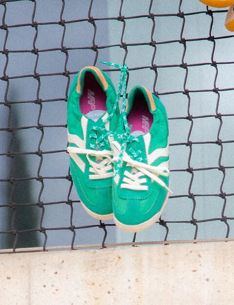 Maripé Baskets Femme Double Bande Vert - 6
