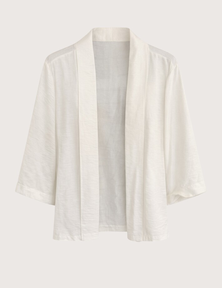 ZEN Blouse Femme Manches 3/4 Blanc