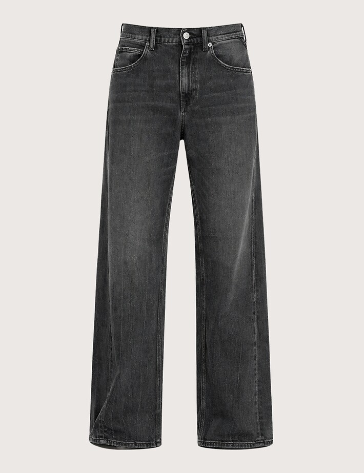 REPLAY Jean Femme Baggy Narja Noir 097 - 4