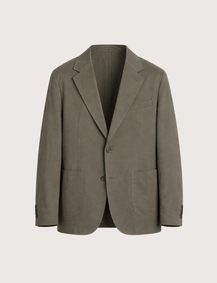 SEINSE Blazer Homme Manches Longues Lin Salvia Taupe