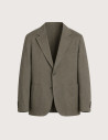 SEINSE Blazer Homme Manches Longues Lin Salvia Taupe