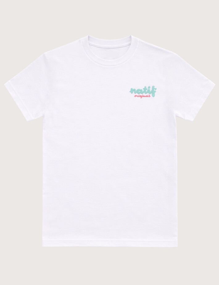Natif T-Shirt Unisexe Original Bloom Blanc