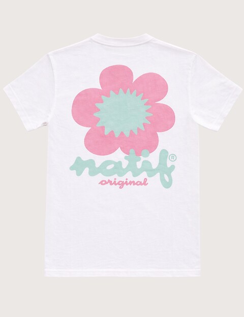 Natif T-Shirt Unisexe Original Bloom Blanc - 2