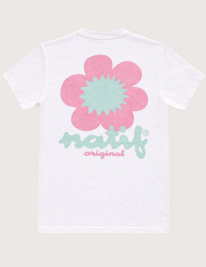 Natif T-Shirt Unisexe Original Bloom Blanc - 2