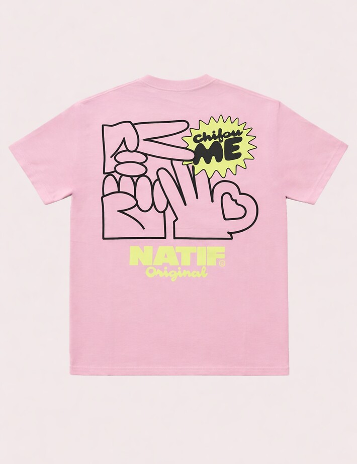 Natif T-Shirt Unisexe Chifou Me Rose - 2