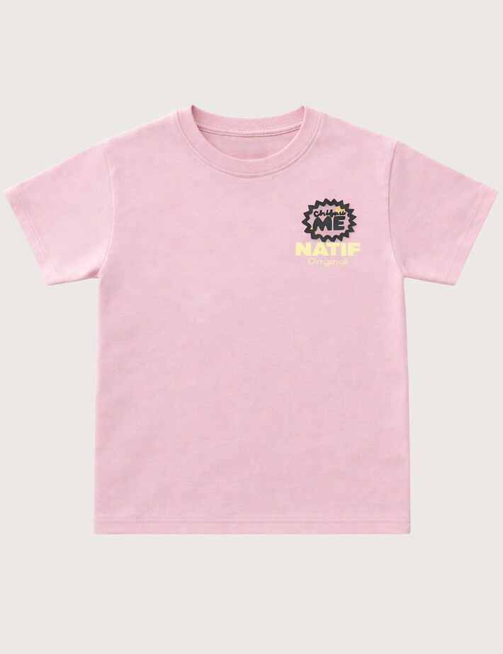 Natif T-Shirt Enfant Chifou Me Rose