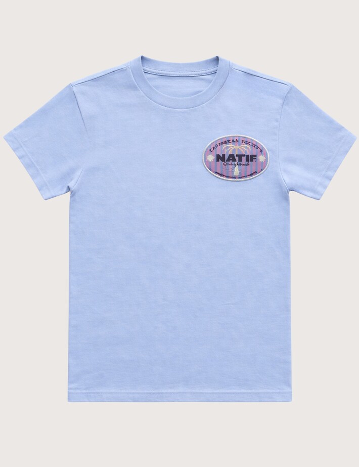 Natif T-Shirt Unisexe Loose Caribbean Society Bleu