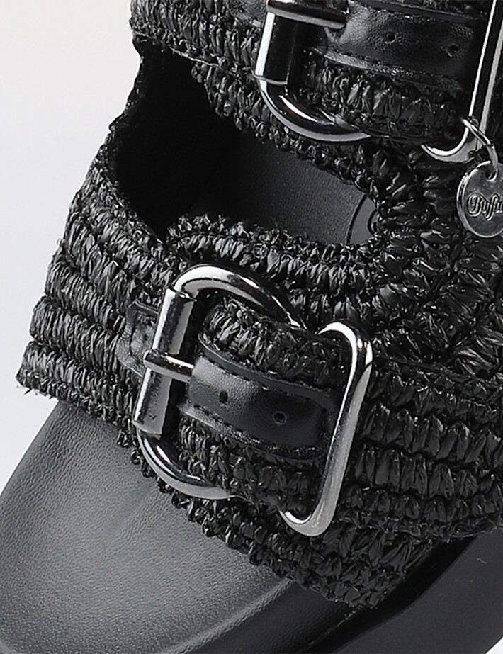 BUFFALO Sandales Femme Double Bride Raya Ari BO Noir - 5
