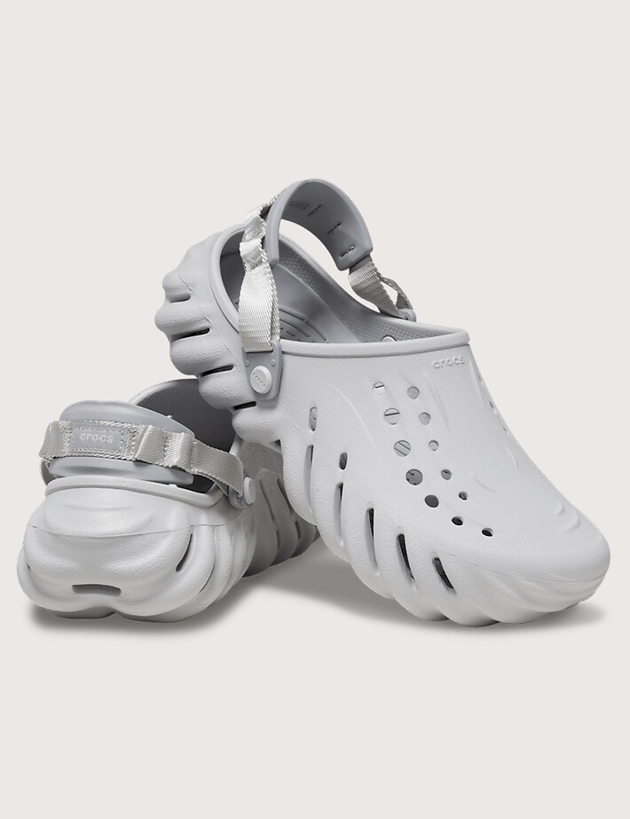 Crocs Sabots Homme Echo Clog Gris Clair - 2