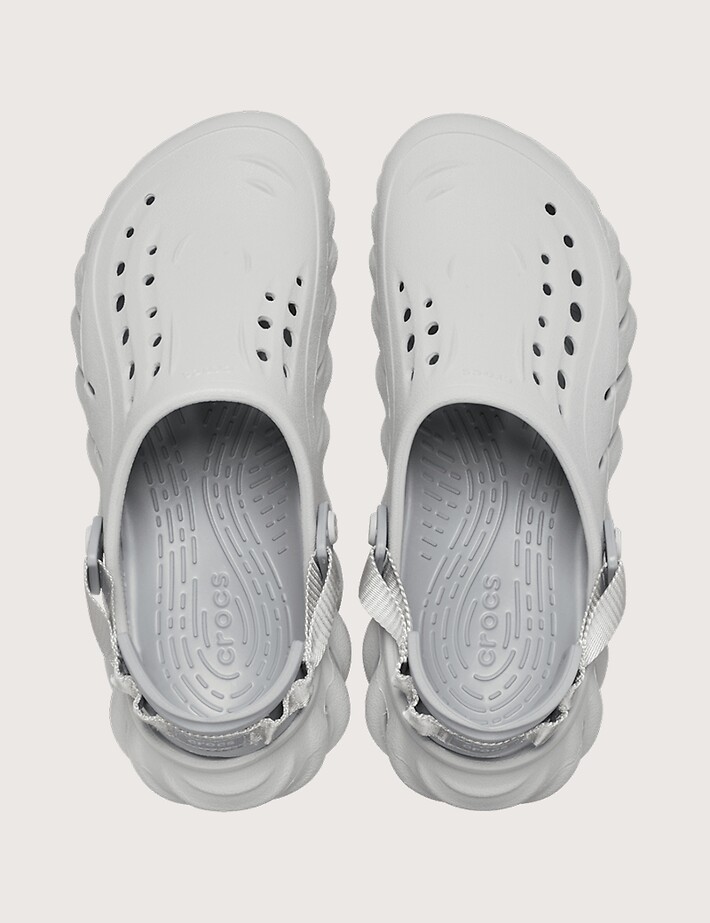Crocs Sabots Homme Echo Clog Gris Clair - 3