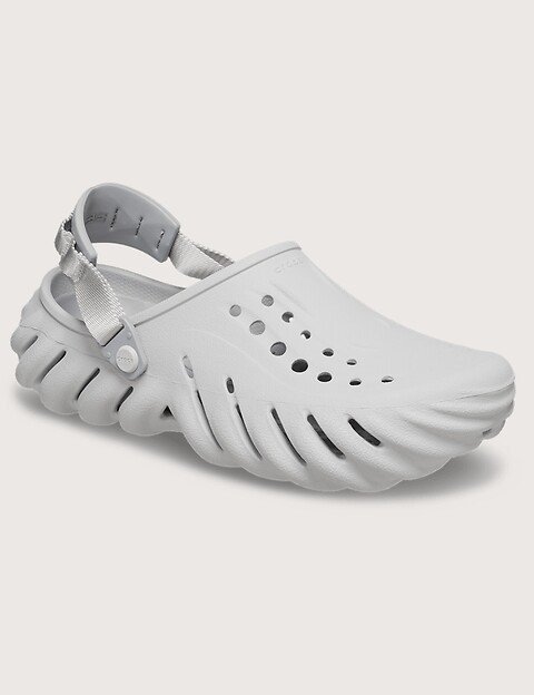 Crocs Sabots Homme Echo Clog Gris Clair - 5