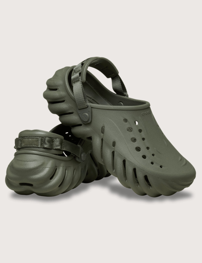 Crocs Sabots Homme Echo Clog Kaki - 2