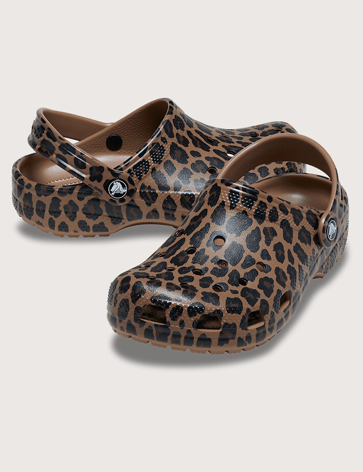 Crocs Sabots Unisex Classic Clog Animal Léopard Enfant - 2