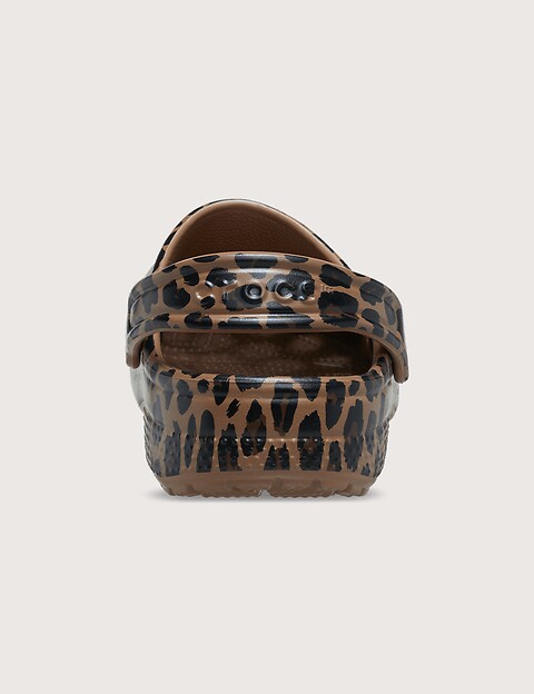 Crocs Sabots Unisex Classic Clog Animal Léopard Enfant - 6