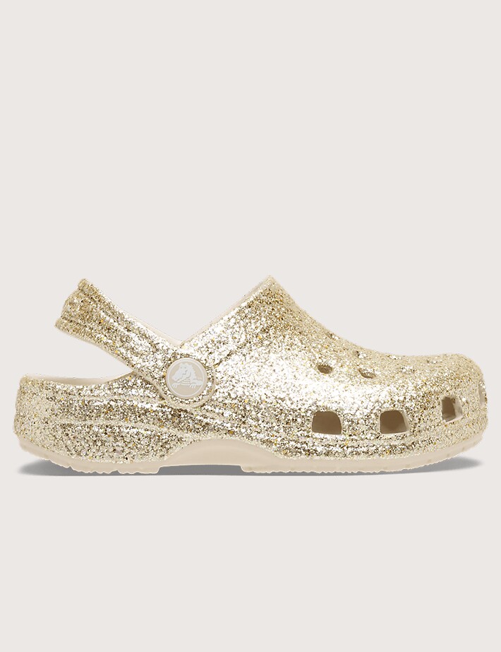 Crocs Sabots Classic Chunky Glitter Doré