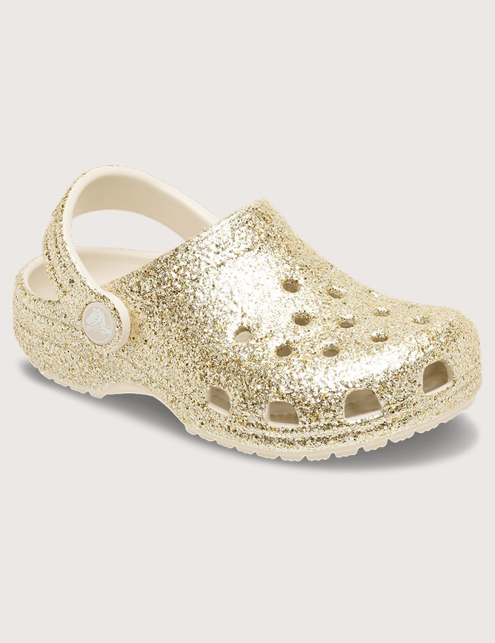 Crocs Sabots Classic Chunky Glitter Doré - 3