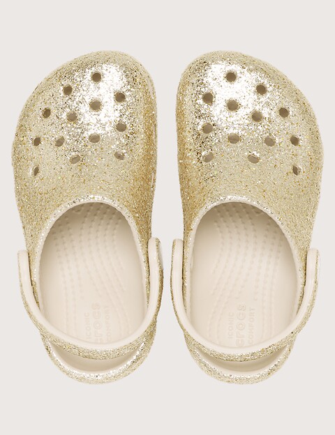 Crocs Sabots Classic Chunky Glitter Doré - 4