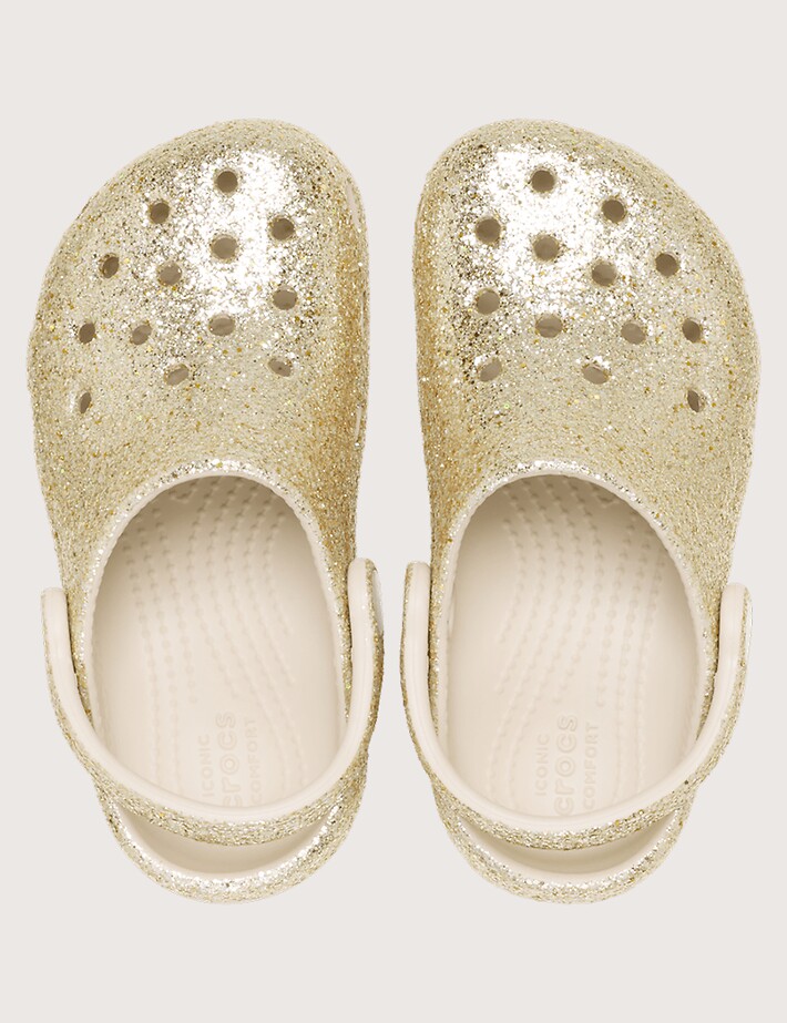 Crocs Sabots Classic Chunky Glitter Doré - 4