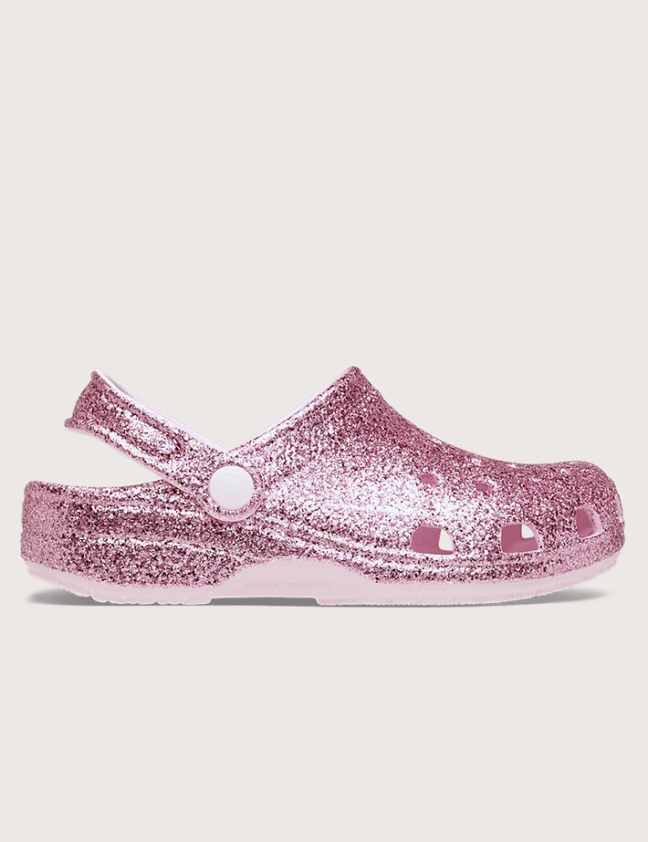 Crocs Sabots Classic Chunky Glitter Rose