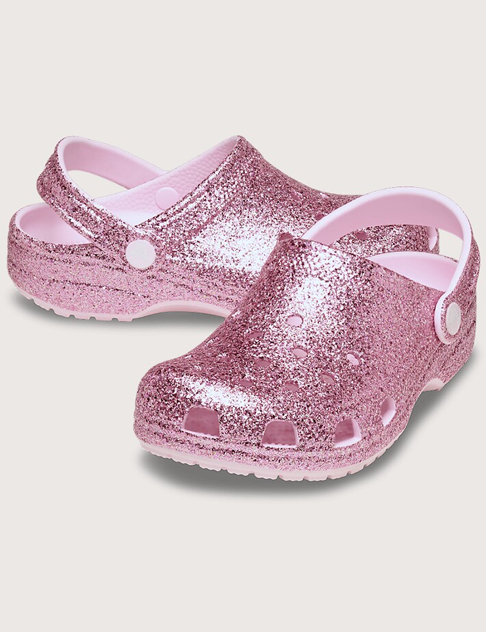 Crocs Sabots Classic Chunky Glitter Rose - 2