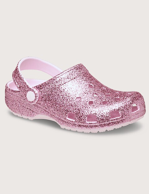 Crocs Sabots Classic Chunky Glitter Rose - 5