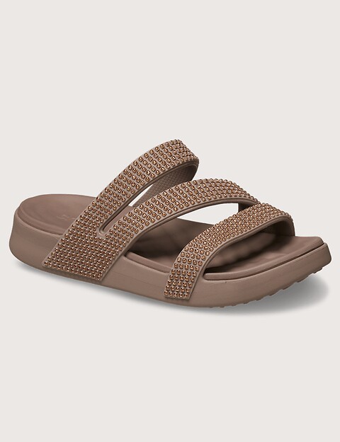 Crocs Sandales Femme Gems Strappy Beige - 6