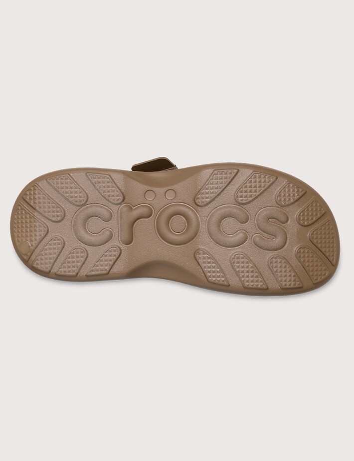 Crocs Sandales Compensées Femme Soho Double Bride Camel - 5