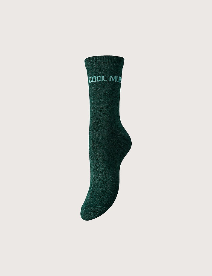 PIECES Chaussettes Lurex Nolia Vert Sapin