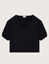 HBT Basics Shiny Silky | Nichols Top Noir