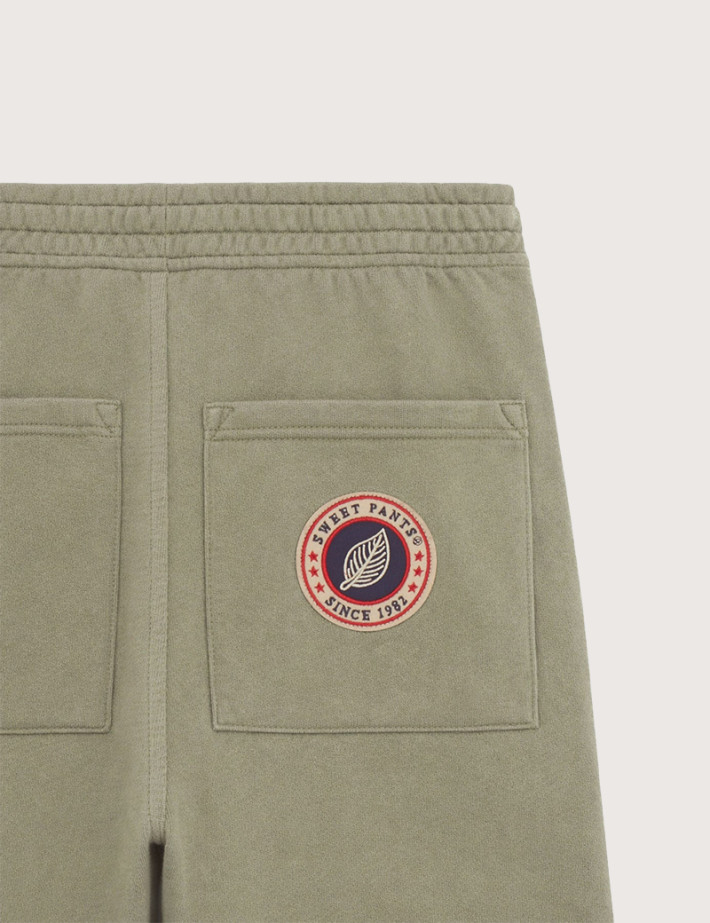 SWEET PANTS Short Molleton Vintage Kaki - 4
