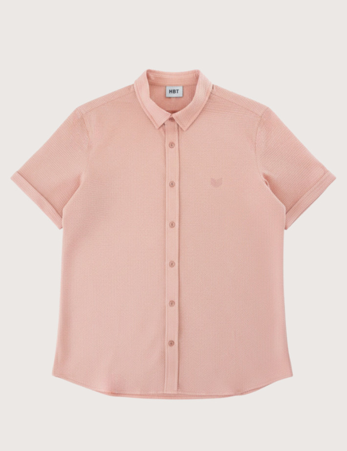 HBT Summer Chic Waffle | Marcello Chemise Rose Homme