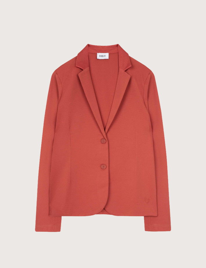 HBT Summer Chic Pique Wave | Shirley Veste Rouge