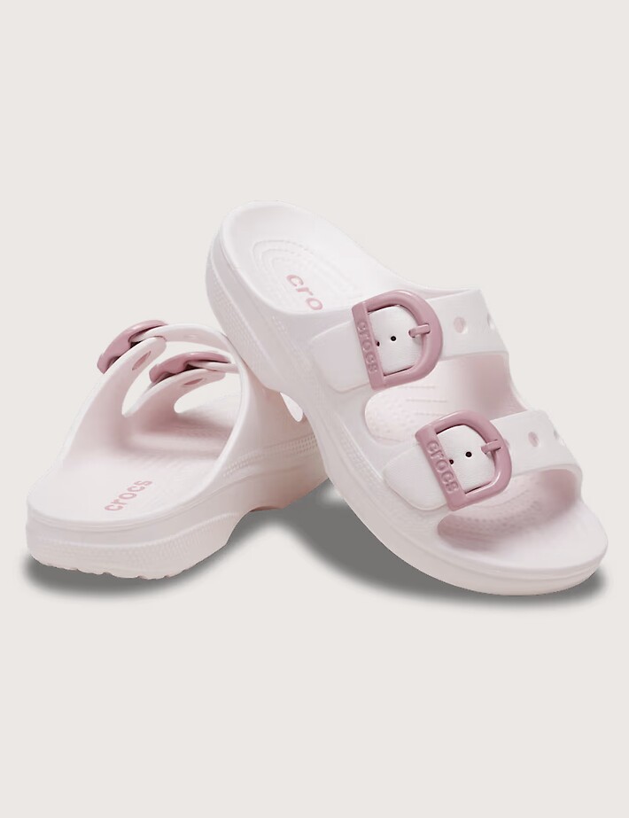 Crocs Sandales Femme Double Bride Rose - 2