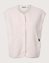 PIECES Gilet Femme Sans Manches Katty Teddy Noos Rose Clair