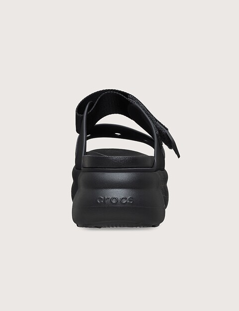 Crocs Sandales Compensées Femme Soho Double Bride Noir - 3