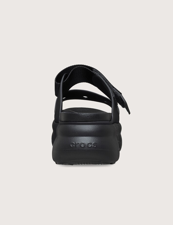 Crocs Sandales Compensées Femme Soho Double Bride Noir - 3