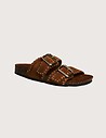 SEMERDJIAN Mules Femme Doubles Brides Arianna Daim Marron
