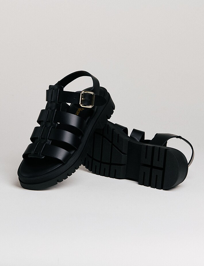 SEMERDJIAN Sandales Femme Compensées Delia Cuir Noir - 2