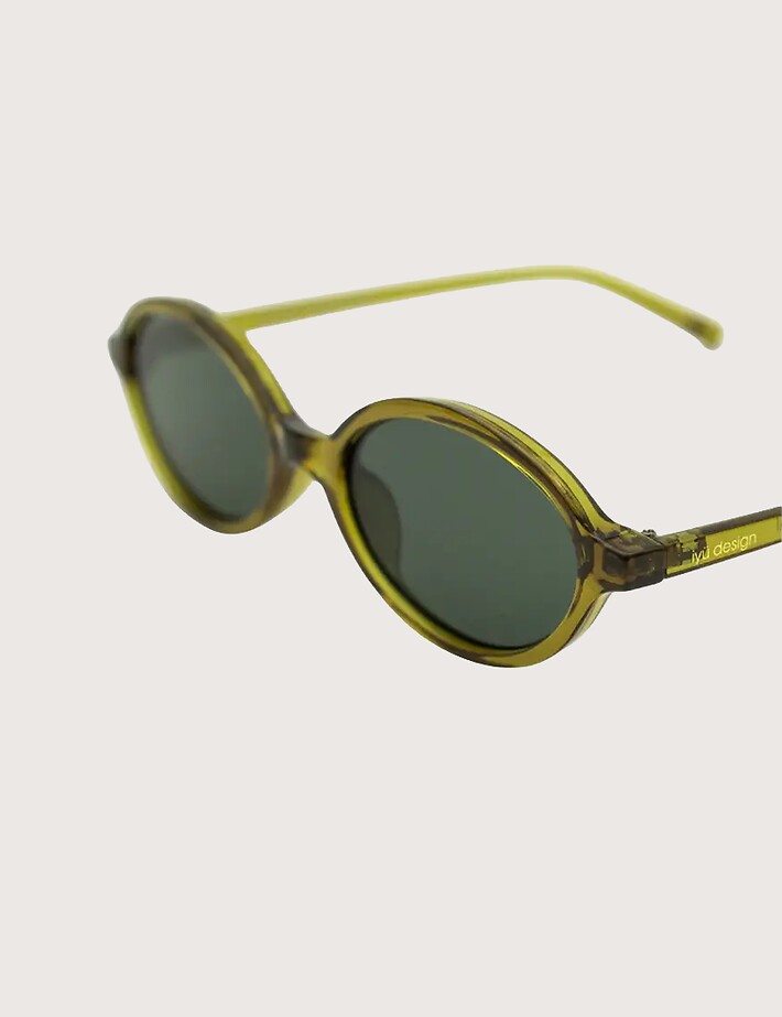 IYÜ Design Lunettes de Soleil Lena Cristal Kaki - 2