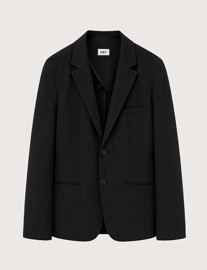 HBT Taylor Chic Chaine & Trame Rumba | Andy Veste Homme Noir