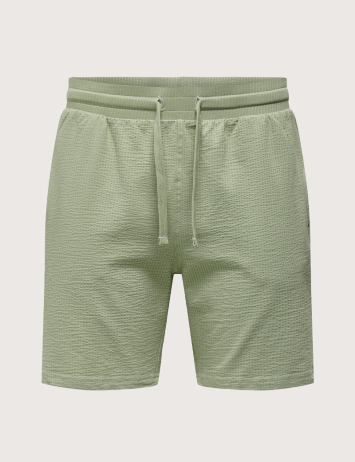 Only & Sons Short Homme Kian Life Gaufré Kaki Noos