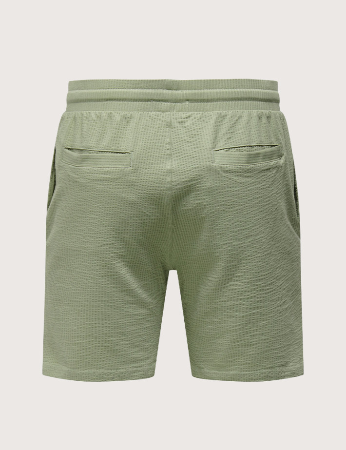Only & Sons Short Homme Kian Life Gaufré Kaki Noos - 6
