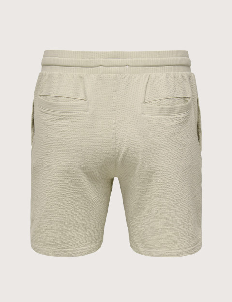 Only & Sons Short Homme Kian Life Gaufré Beige Noos - 6